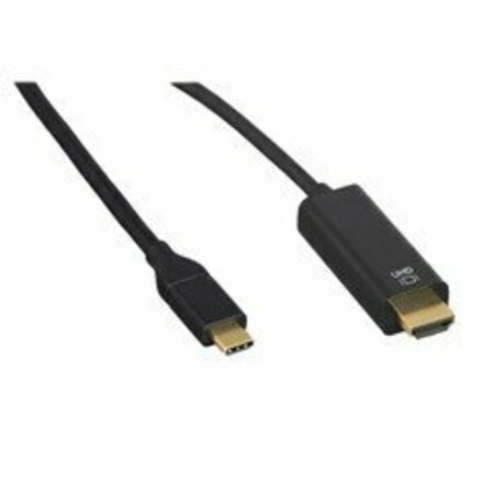 SWE-TECH 3C USB-C High Definition Video Cable, USB-C from device to HDMI 4K on TV, 6 foot FWT10U2-34006